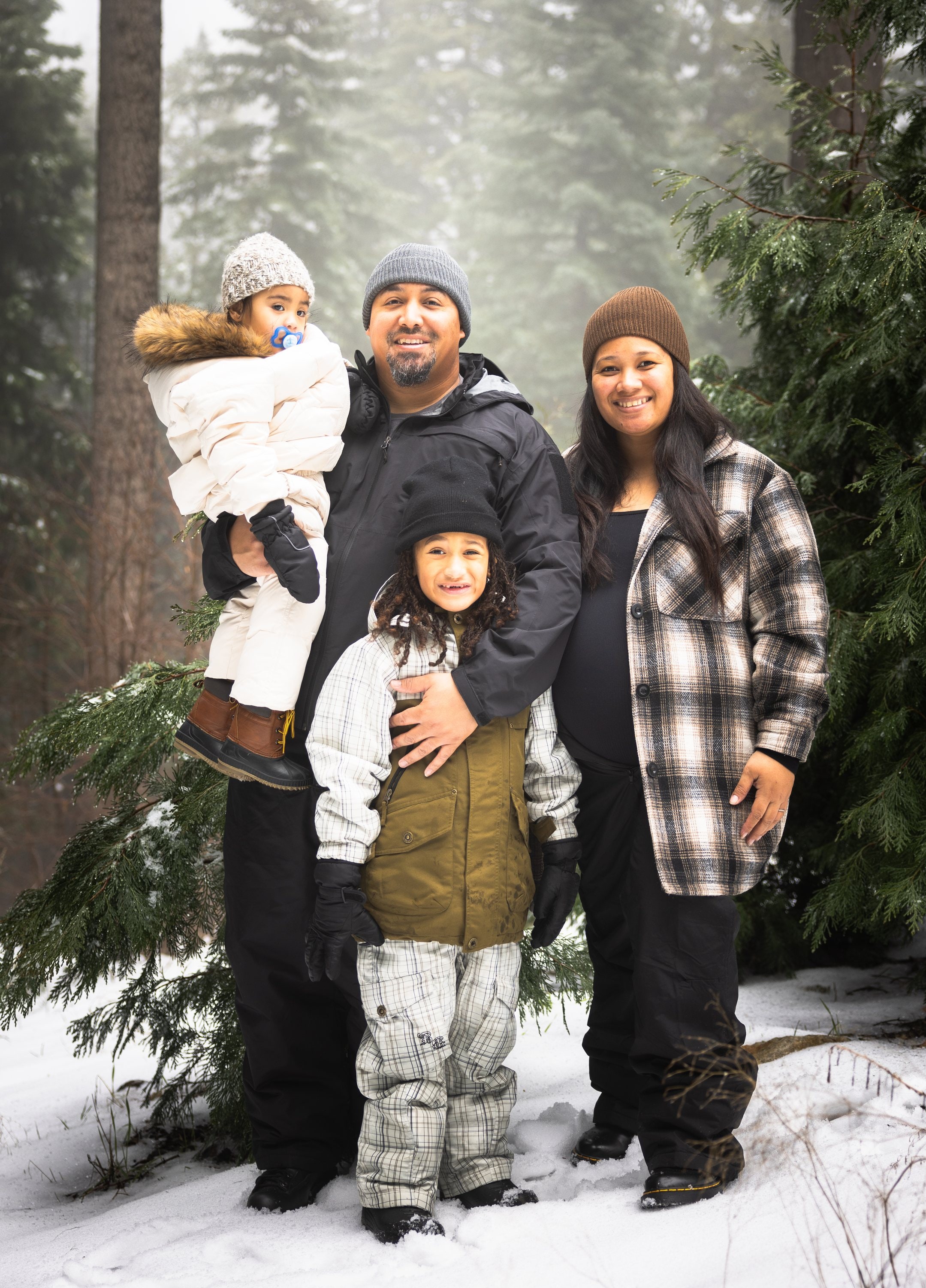 Among the Pines — Winter Family